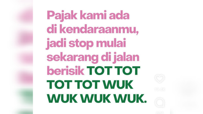 Gerakan Stop Tot Tot Wuk Wuk. [X]